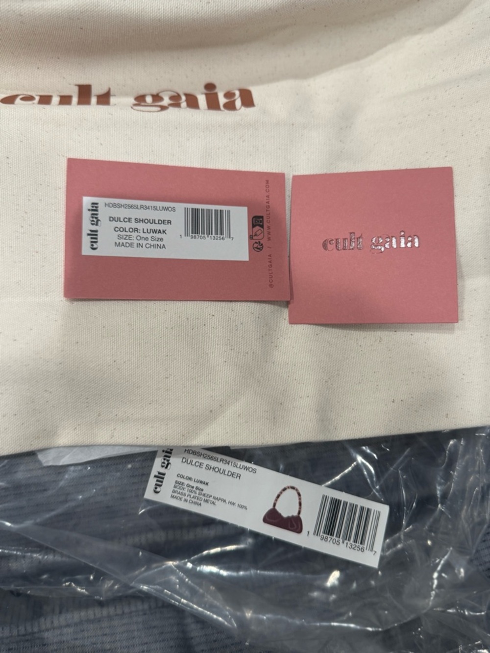 Cult Gaia DULCE SHOULDER BAG in Luwak NWT - Picture 10 of 12
